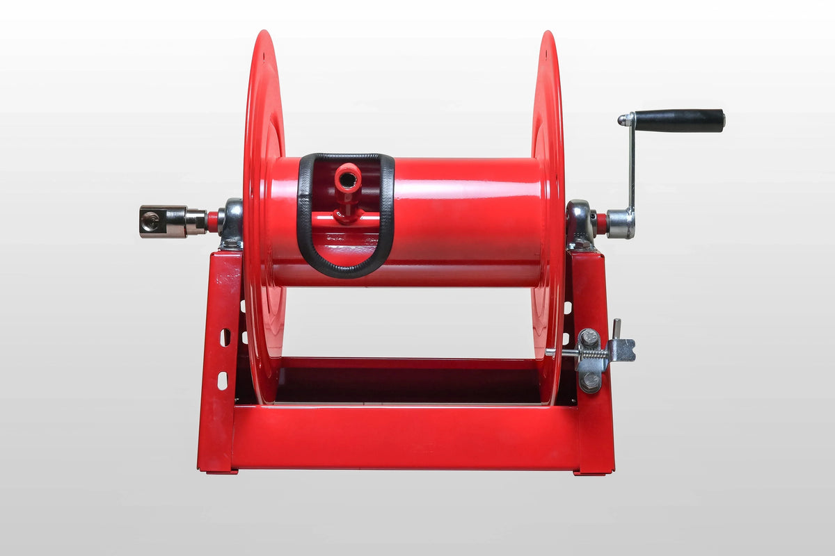 Pressure Washer Hose Reels Heavy Duty 3/8" x 300ft,5000 PSI with Hand Crank Steel Reels for Power Washers | Outdoor Hose Reels for Water, Air, Liquid Use | Industrial-Grade Sturdy Frame Hose Reel