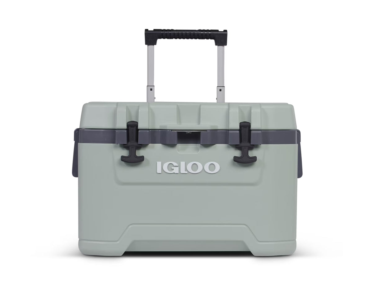 Igloo 52 QT Overland Ice Chest Cooler with Wheels, Gray