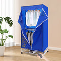 Electric Portable Clothes Dryer Travel Dryer Machine Clothes Dryer for Apartment 110v 0-240 min 1200-1500W Load Weight 30kg/66.14lbs Safety Temperature Control