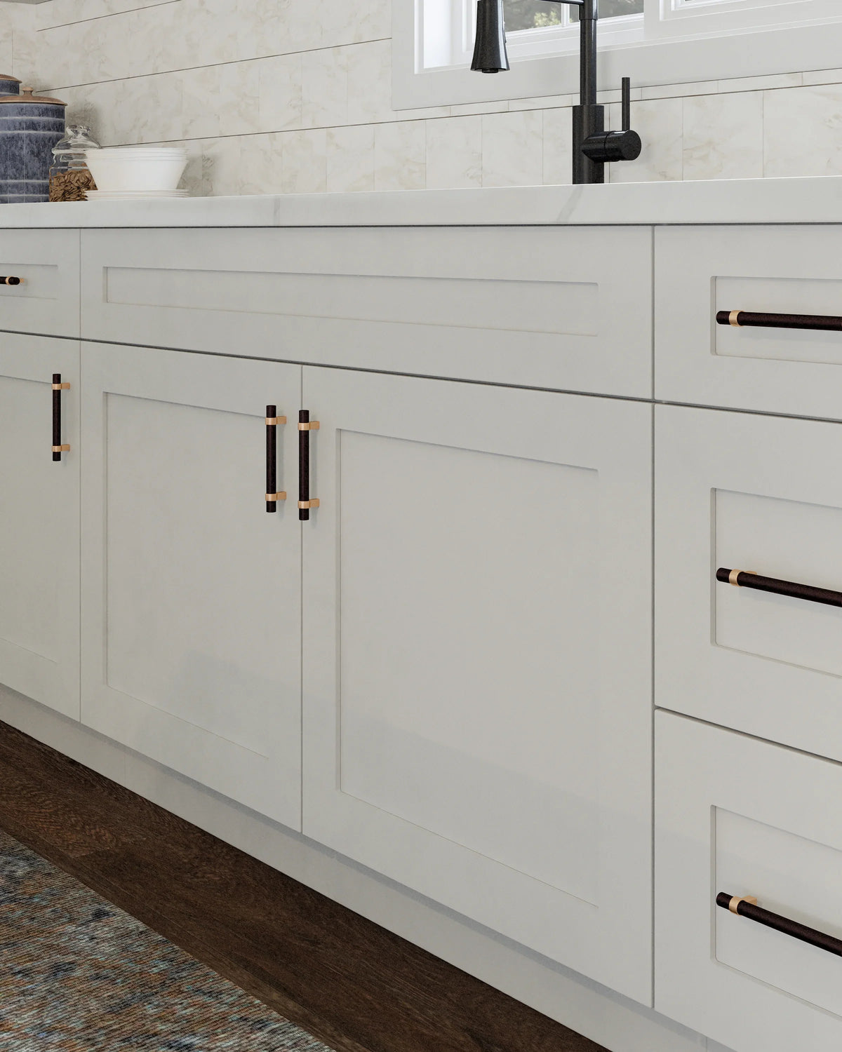 Design House Brookings Solid Wood Ready to Assemble 15"W x 24"H x 12"D Tall Shaker Wall Kitchen Cabinet, White