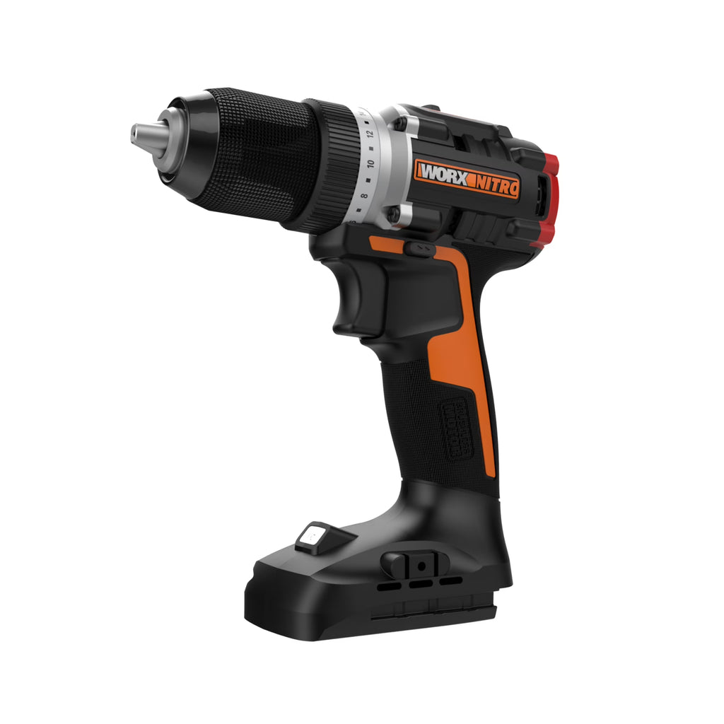 Worx Nitro WX130L.9 20V Compact Brushless 1/2" Drill/Driver (No Battery and Charger Included - Tool Only)