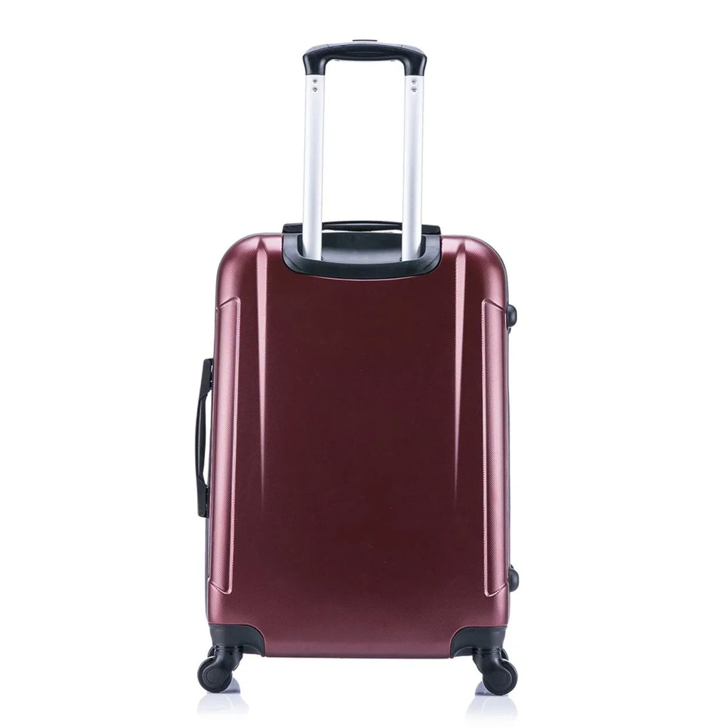 InUSA Pilot 3-Piece Hardside Luggage Sets with Spinner Wheels, Handle, Trolley, (20"/24"/28"), Blue