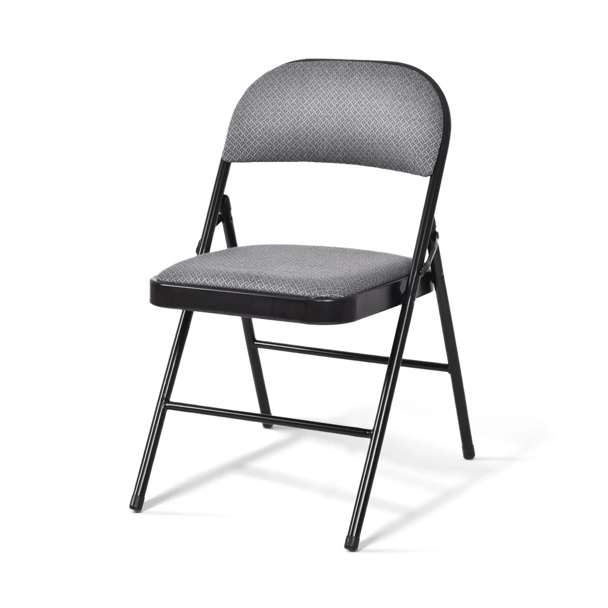 BLACK JAGUAR Fabric Padded Folding Chair Portable Dining Chairs Pack of 4