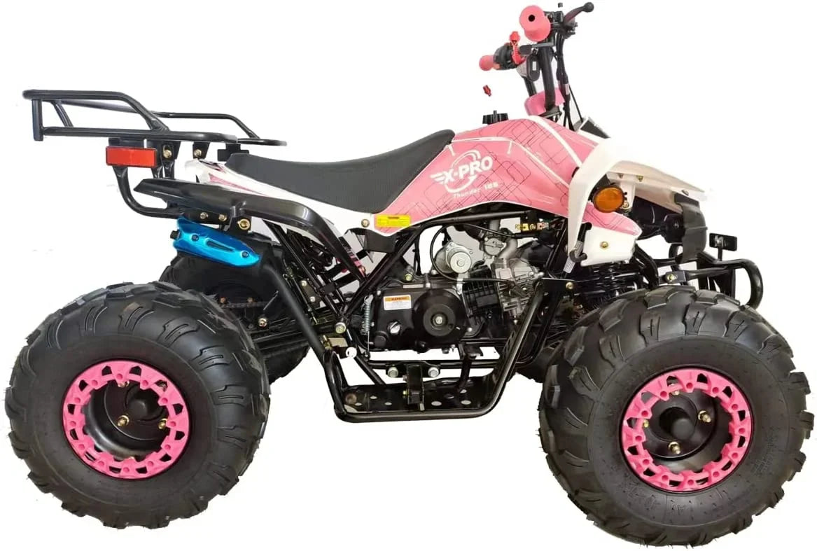 X-Pro Brand 125cc ATV with Automatic LED Headlights