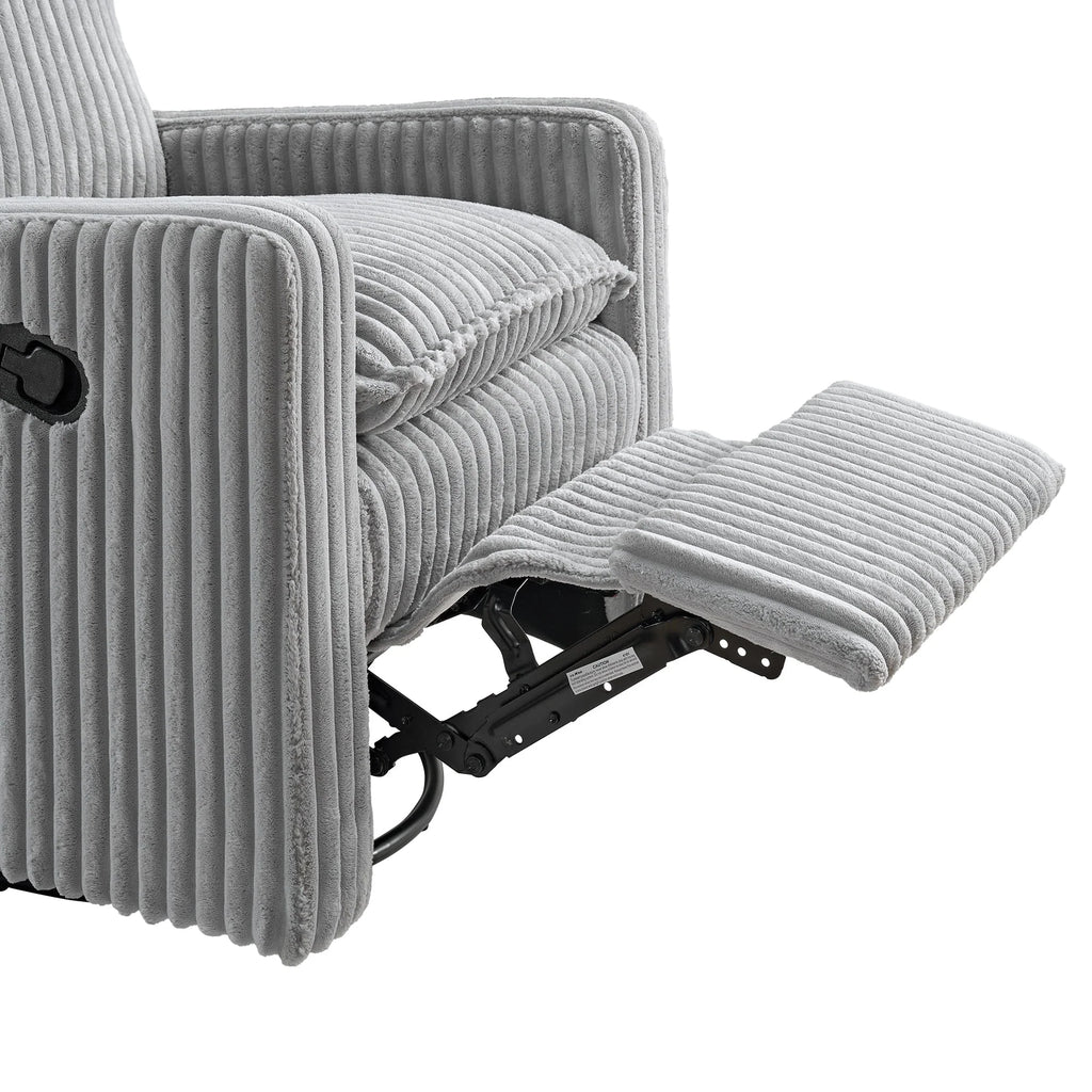 Soho Baby Coventry Glider Recliner Boucle White