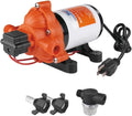 Seaflo, 1.2A, 115V, 33 Series Industrial Pressure with Power Plug Water Transfer Pump, 3.3 GPM