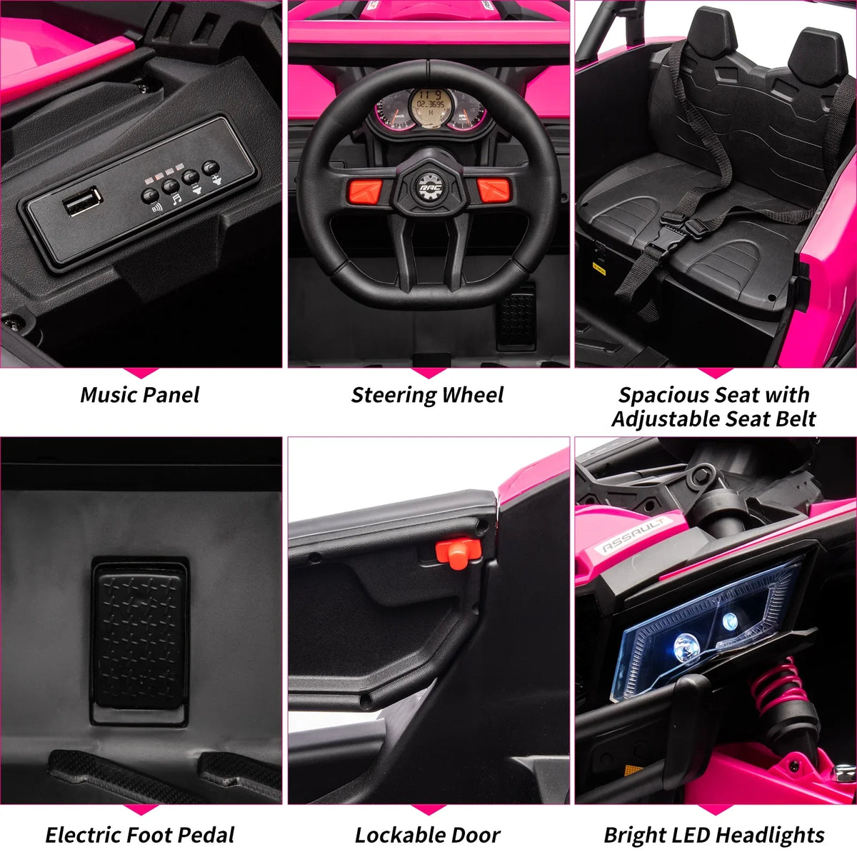 EastVita Ride on UTV Car, 24V Ride on Car