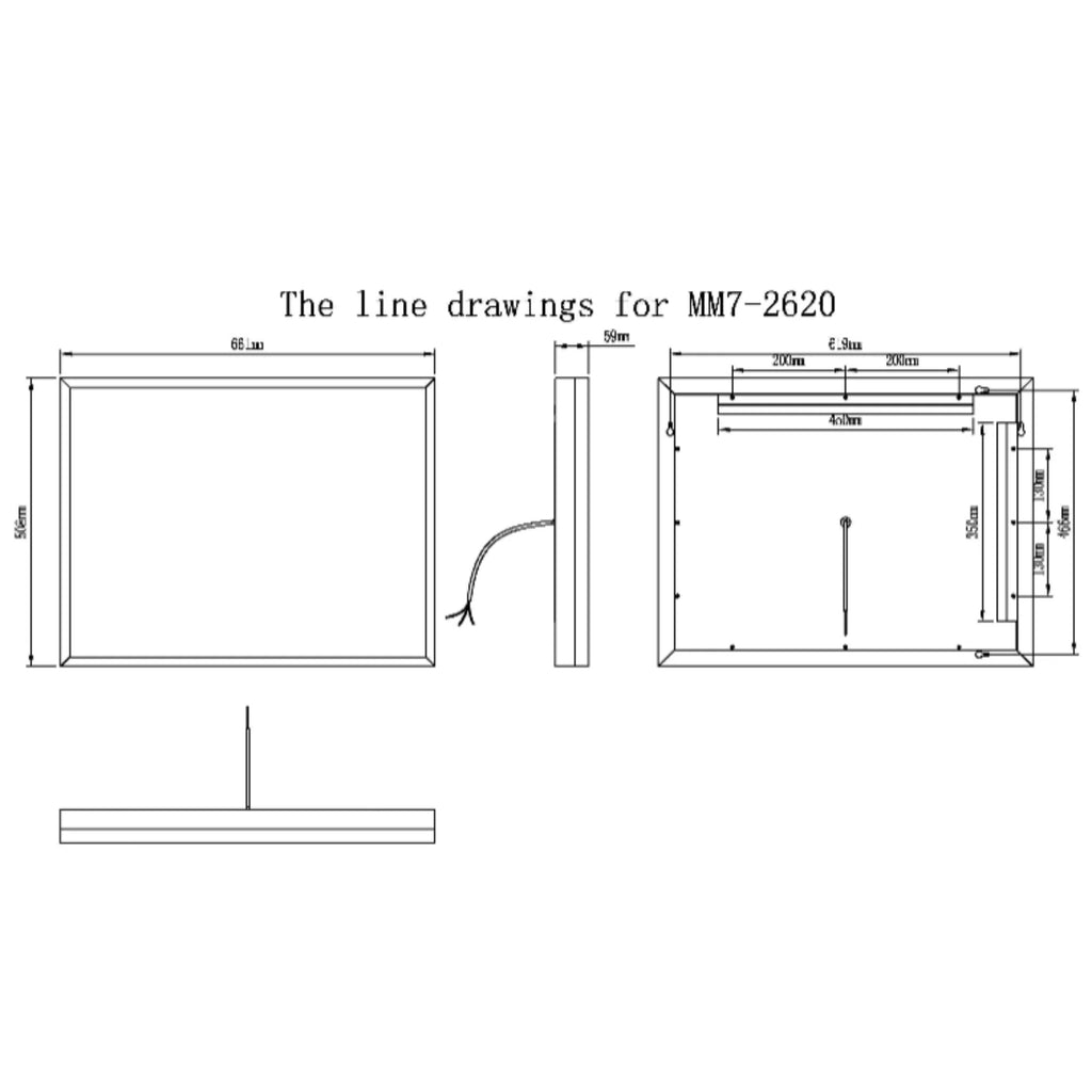 Modern Mirrors Astral Lighted Bathroom Vanity Mirror, Wall Mirror with Dimmable Daylight LED Lighting