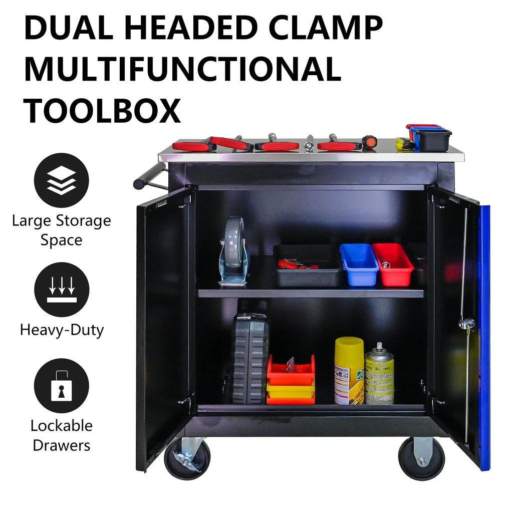 ARTMAN 6-Drawer Tool Storage Chest with Lockable Wheel,6 Drawer Tool Storage Cabinet for Garage, Warehouse, Repair Shop