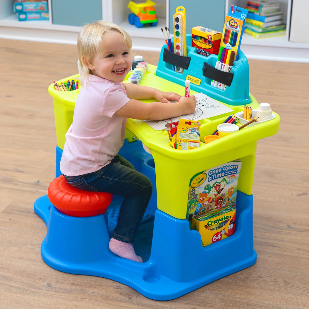 Simplay3 Creative Kids Multi Use Art & Craft Storage Activity Table