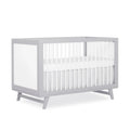 Dream On Me Carter 5-in-1 Full Size Convertible Crib. Grey and White