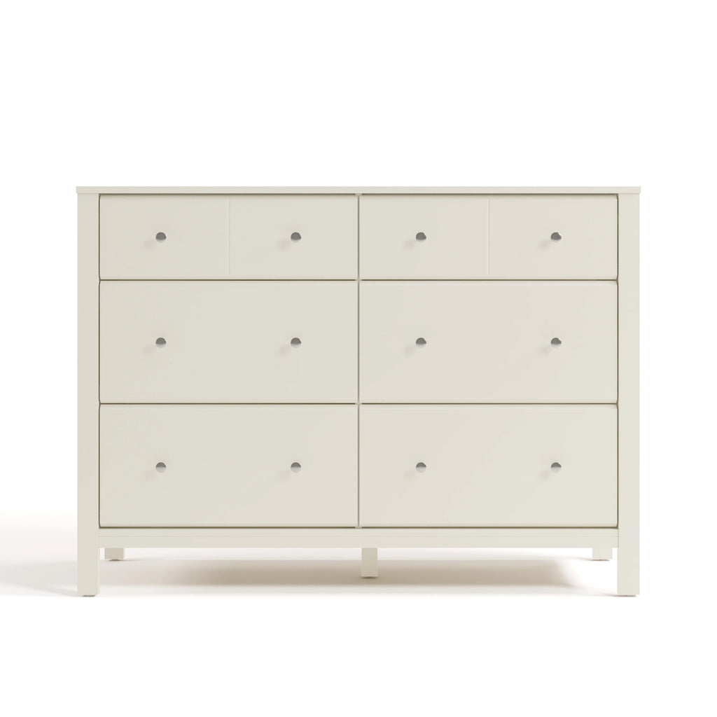 Storkcraft Horizon 6 Drawer Nursery Double Dresser, Driftwood