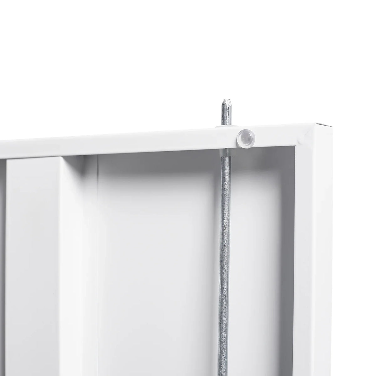 Metal Storage Cabinet with Locking Doors and Adjustable Shelf, Folding Filing Storage Cabinet, Rolling Storage Locker Cabinet for Home Office,School,Garage, White