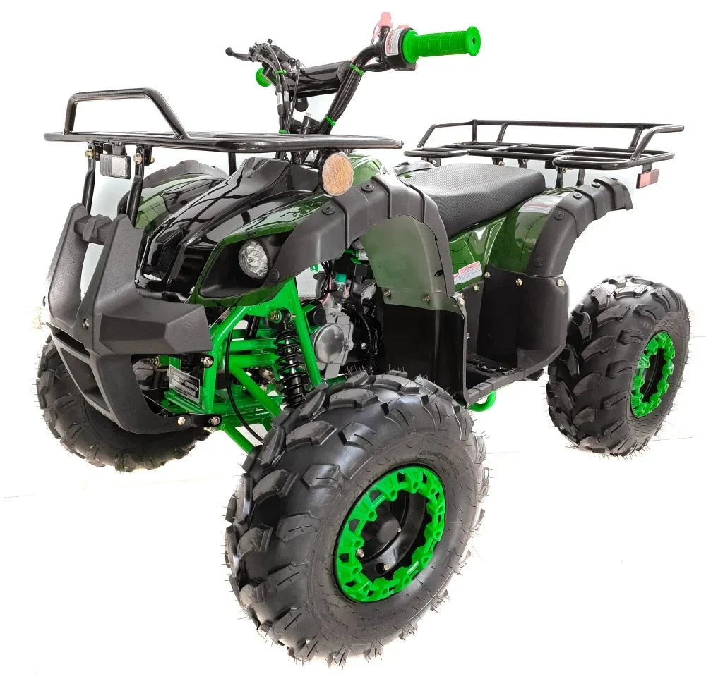 Supermach 125cc Gas ATV with Automatic Transmission and Reverse LED Headlights
