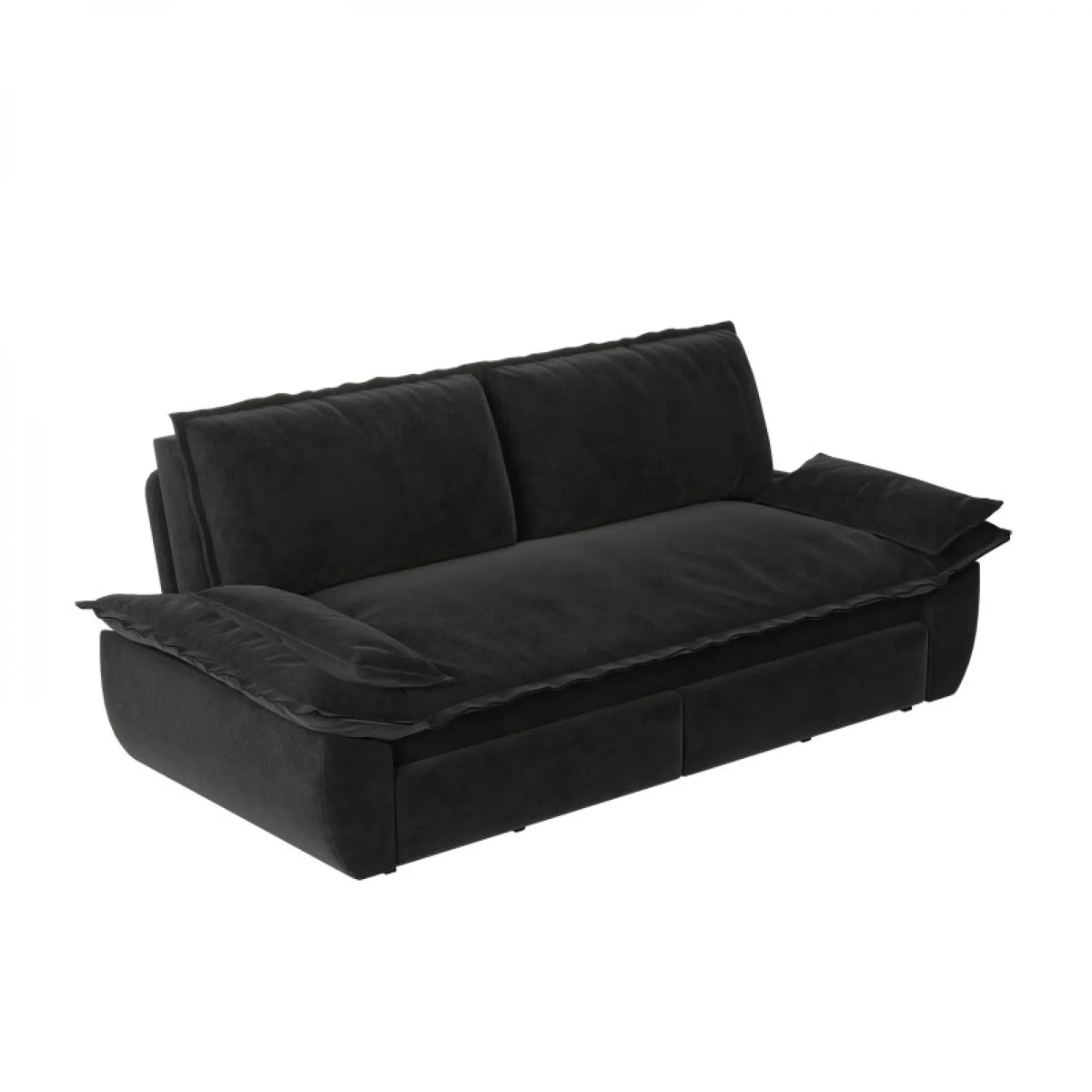 66" Queen Pull Out Sofa Bed, 3-in-1 Convertible Sleeper Sofa with Side Storage,Multi-Functional Velvet Loveseat Bed for Living Room,Bedroom