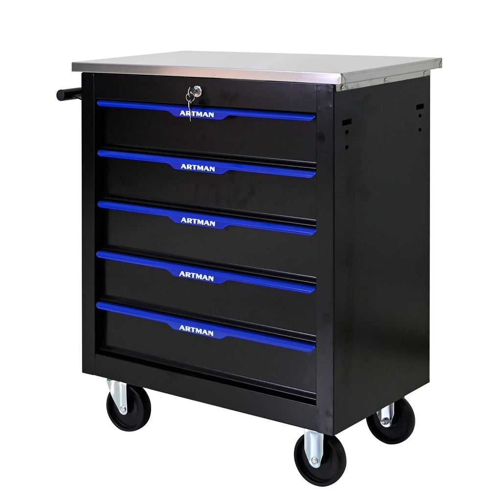 ARTMAN 6-Drawer Tool Storage Chest with Lockable Wheel,6 Drawer Tool Storage Cabinet for Garage, Warehouse, Repair Shop