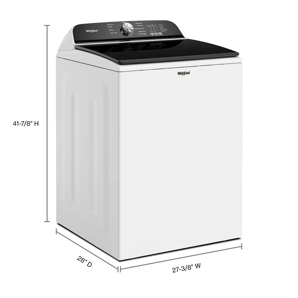WHIRLPOOL WTW6150PW HIGH EFFICIENCY TOP LOAD WASHER Black