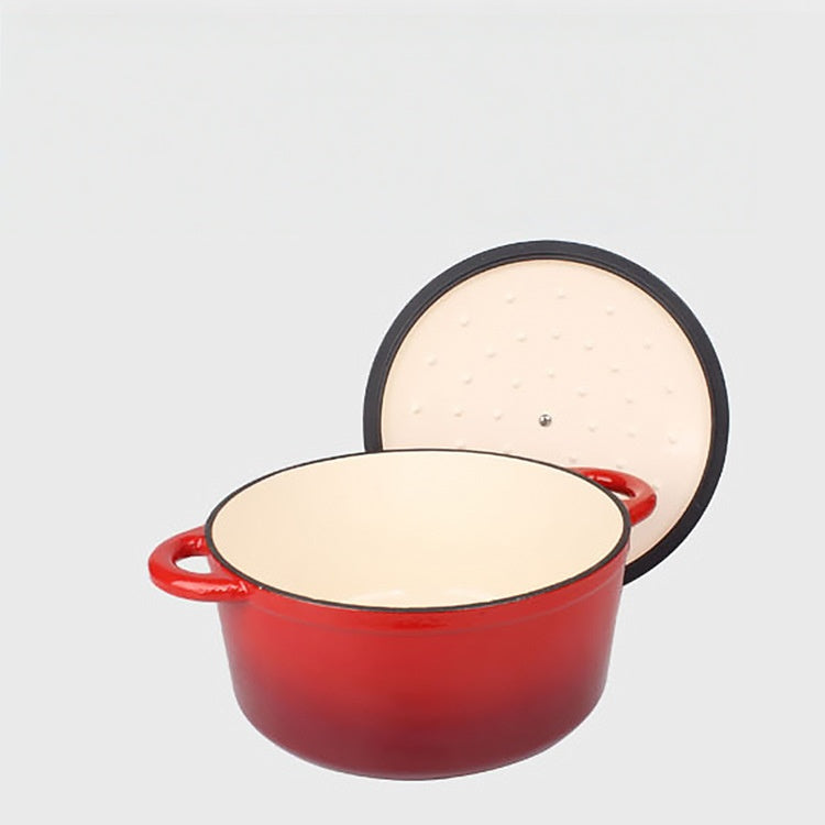 10.24 Inches Enamel Cast Iron Pot, Non-Stick