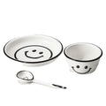 Smile Face Design Bowl & Plate Set