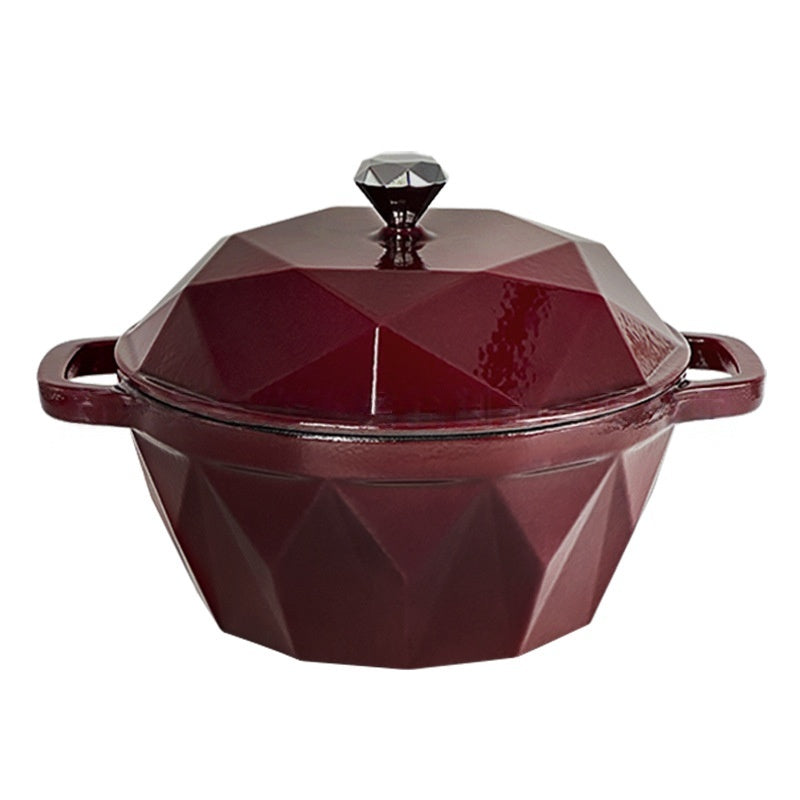 Diamond Series Enamel Cast Iron Seafood Stew Pot
