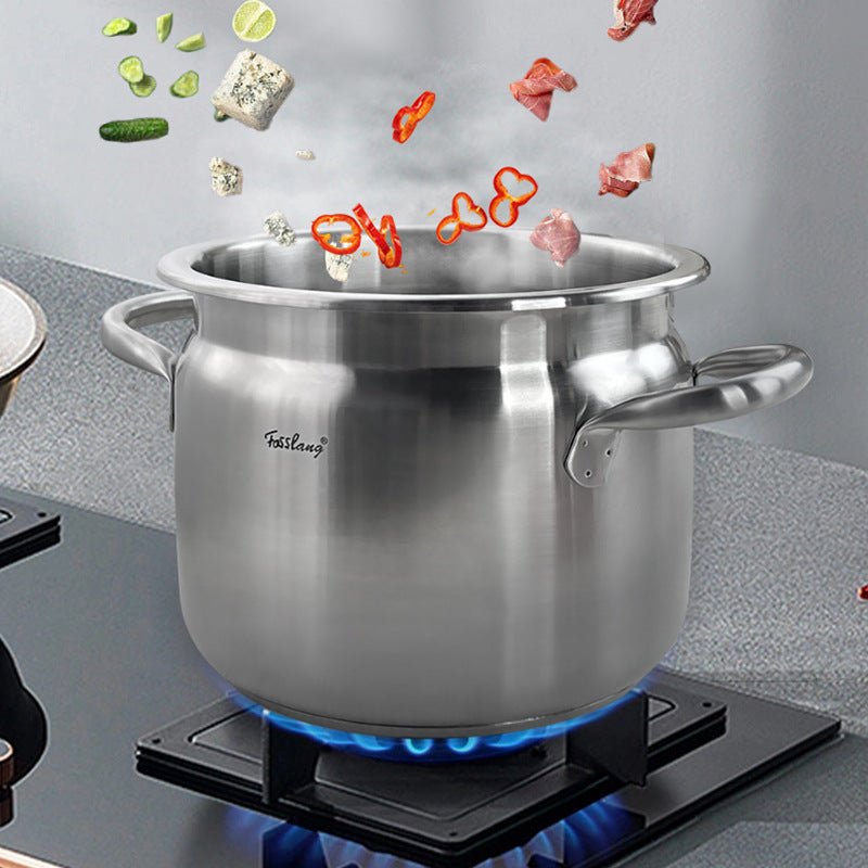 Stainless Steel Pressure Stew Pot, Large Capacity