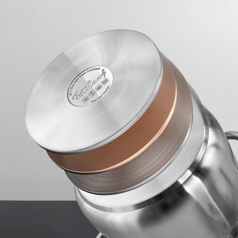 Stainless Steel Pressure Stew Pot, Large Capacity