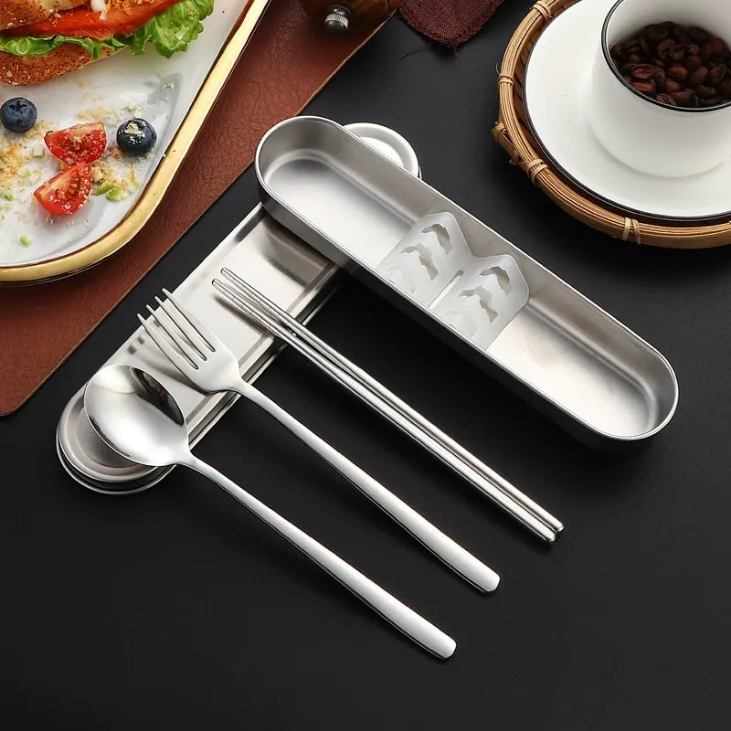 Portable Stainless Steel Cutlery Set