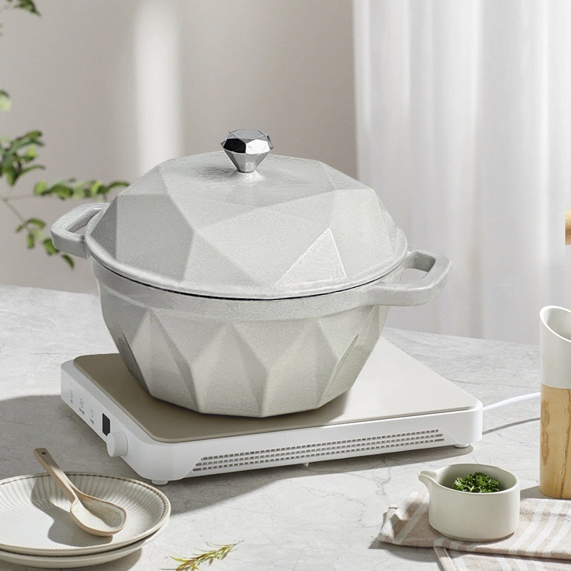 Diamond Series Enamel Cast Iron Seafood Stew Pot