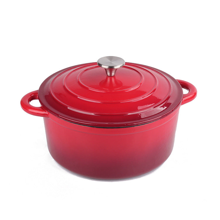 10.24 Inches Enamel Cast Iron Pot, Non-Stick