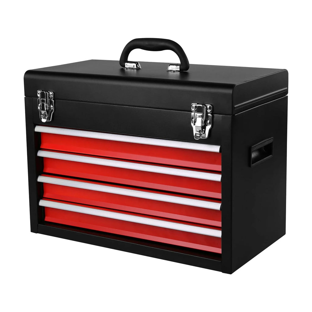 5-Drawer Rolling Tool Box, 2-IN-1 Hidden Multifunctional Tool Chest, Blue Tool Box on Wheels Storage Tool Organizer Cart, Hooks, Classification Box, Liner