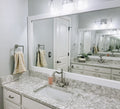 Pendleton Rustic White Framed Wall Mirror, Rectangular Vanity Mirror, Multiple Sizes