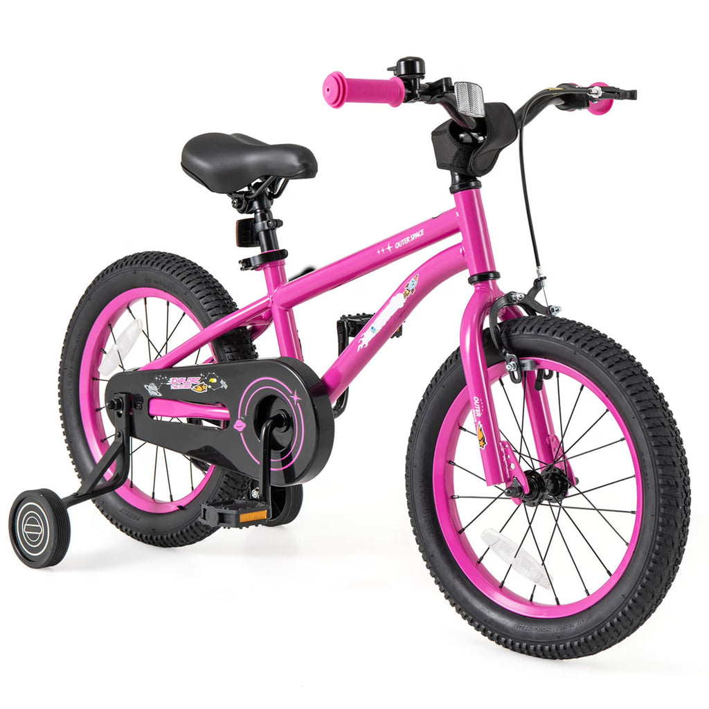 Costway 16-Inch Kid’s Bike for 4-7 Years Old with Adjustable Saddle & Anti-slip Handlebar Black