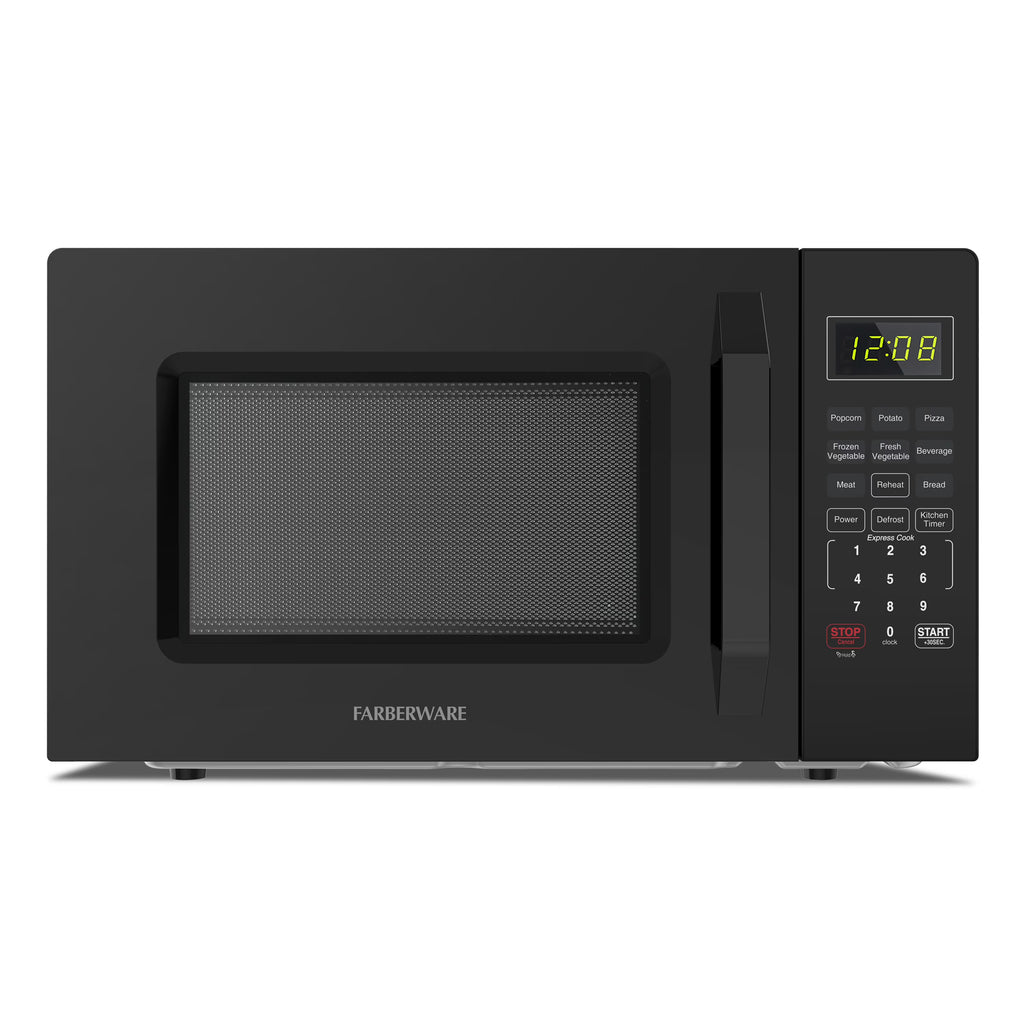 Farberware 1.1 Cu. Ft. 1000-Watt Compact Microwave Oven, Black