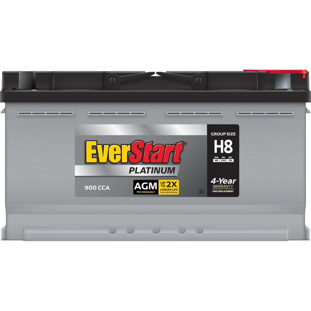 EverStart Platinum AGM Automotive Battery, Group Size H8 / LN5 / 49 12 Volt, 900 CCA