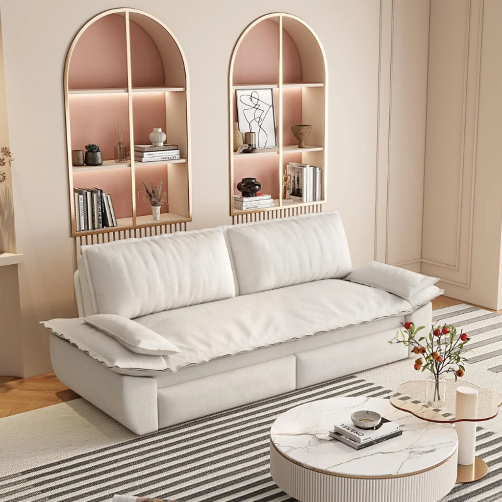 66" Queen Pull Out Sofa Bed, 3-in-1 Convertible Sleeper Sofa with Side Storage,Multi-Functional Velvet Loveseat Bed for Living Room,Bedroom