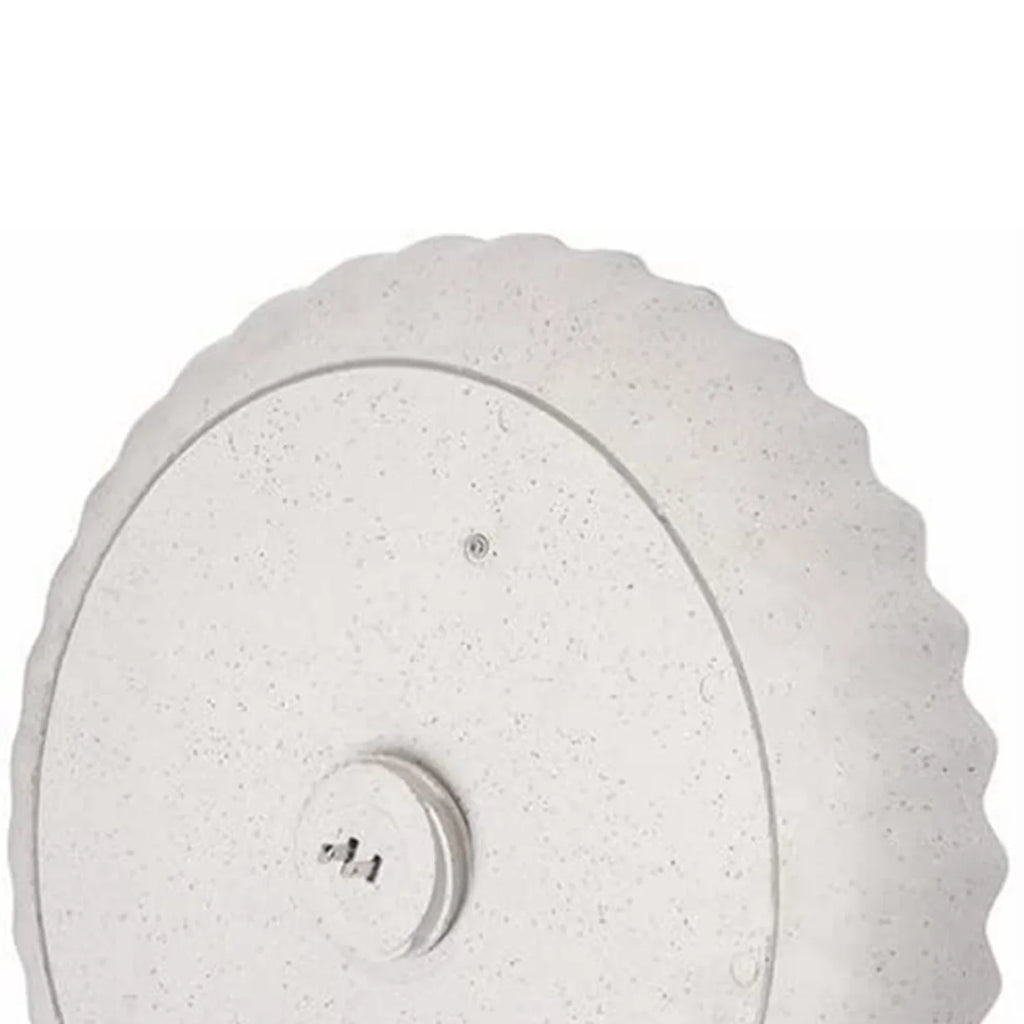 Farm Innovators Outdoor Heated Bird Bath, 120W Stone Birdbath w/ Deck Mount