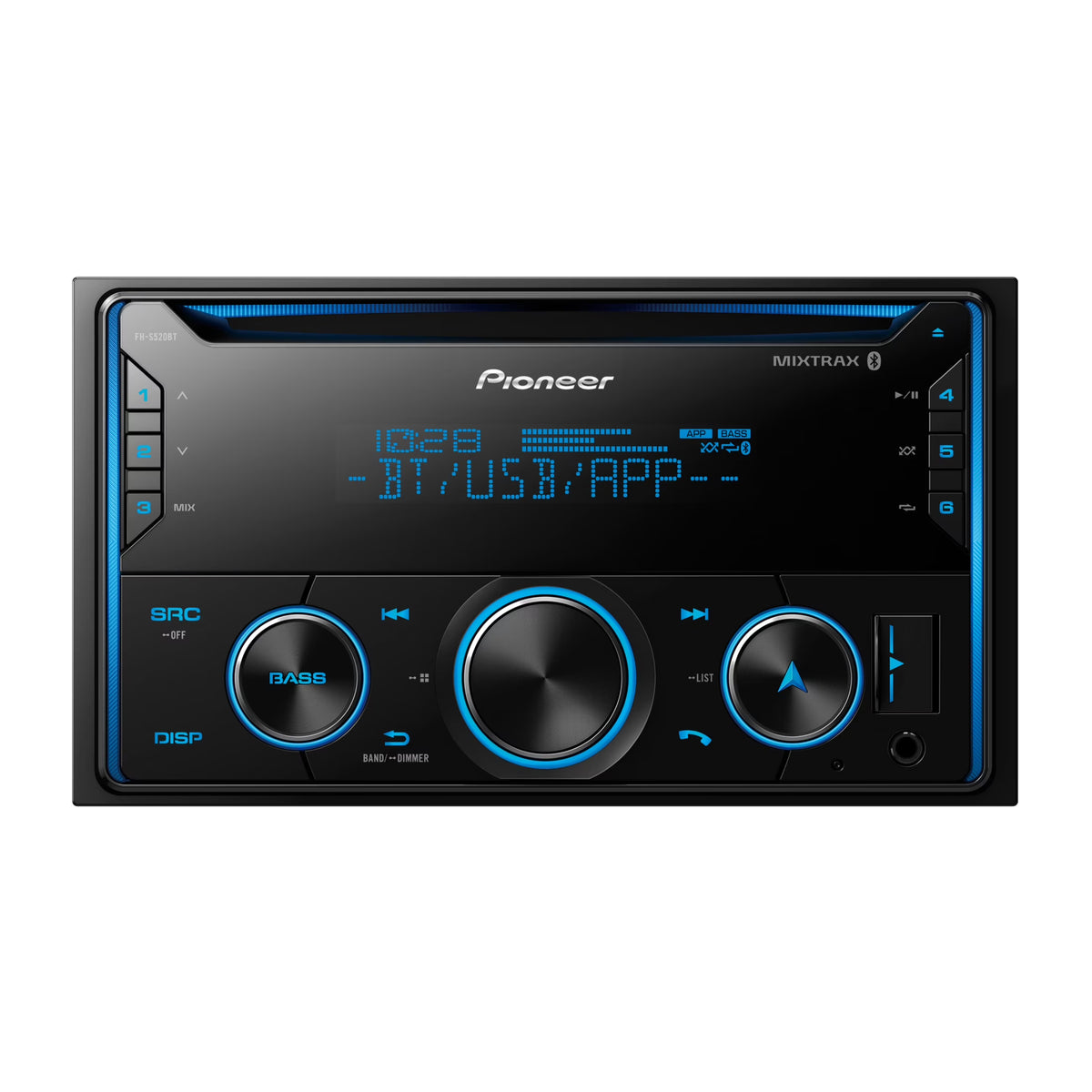 Pioneer FH-S520BT CD Audio Receiver with Enhanced Audio Functions, Pioneer Smart Sync App Compatibil