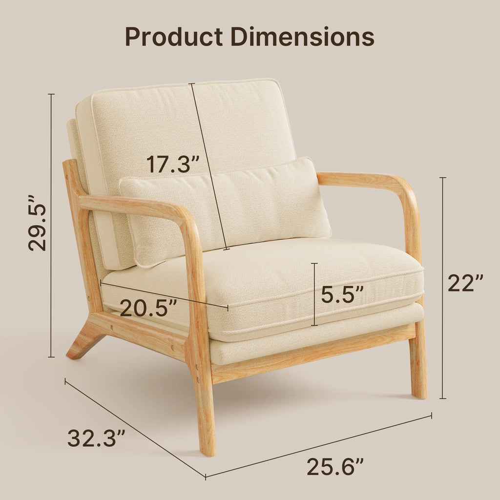 Lofka Oversized Chaise Lounge Indoor, 66"D Corduroy Upholstered Boneless Sofa Bed for Reading on Living Room & Bedroom, No Assembly Required (Beige)