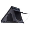 KFFKFF Hard Shell Rooftop Tent, Naturnest Shelter for 2-3 Individuals, Sturdy Roof Tent with Extendable Ladder and Thick Mattress, Resistant to Water and Wind for Jeep, SUV, Van, and Pickup Truck