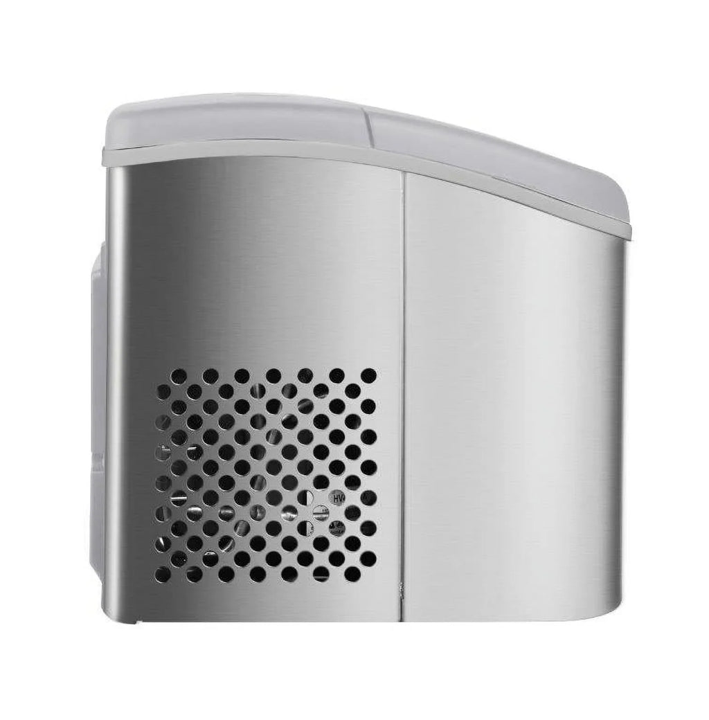 Frigidaire, 26 lbs. Ice Maker, Bullet-Shaped Ice, Stainless Steel, EFIC130