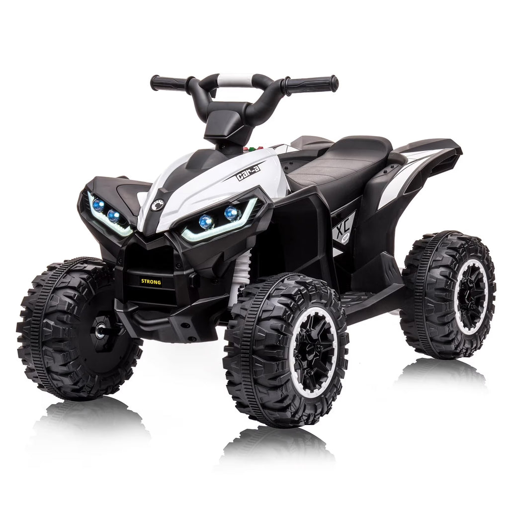 Garvee Kids Ride on ATV with Remote Control, 12V Powered 4 Wheeler Quad Vehicle with LED Headlights
