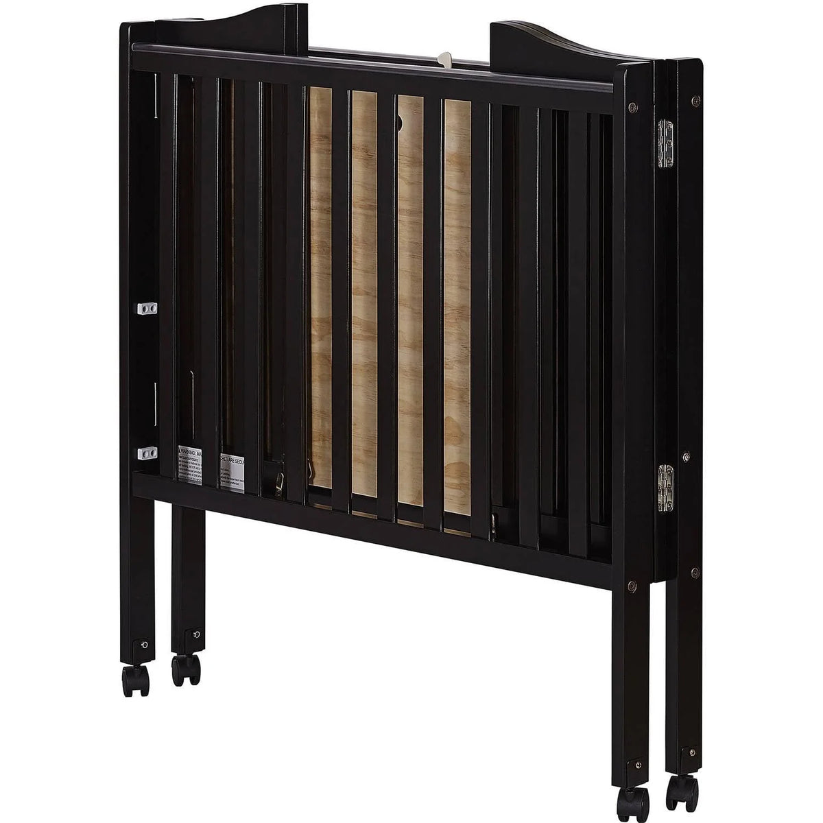 Dream On Me 2-in-1 Lightweight Folding Portable Crib. Black