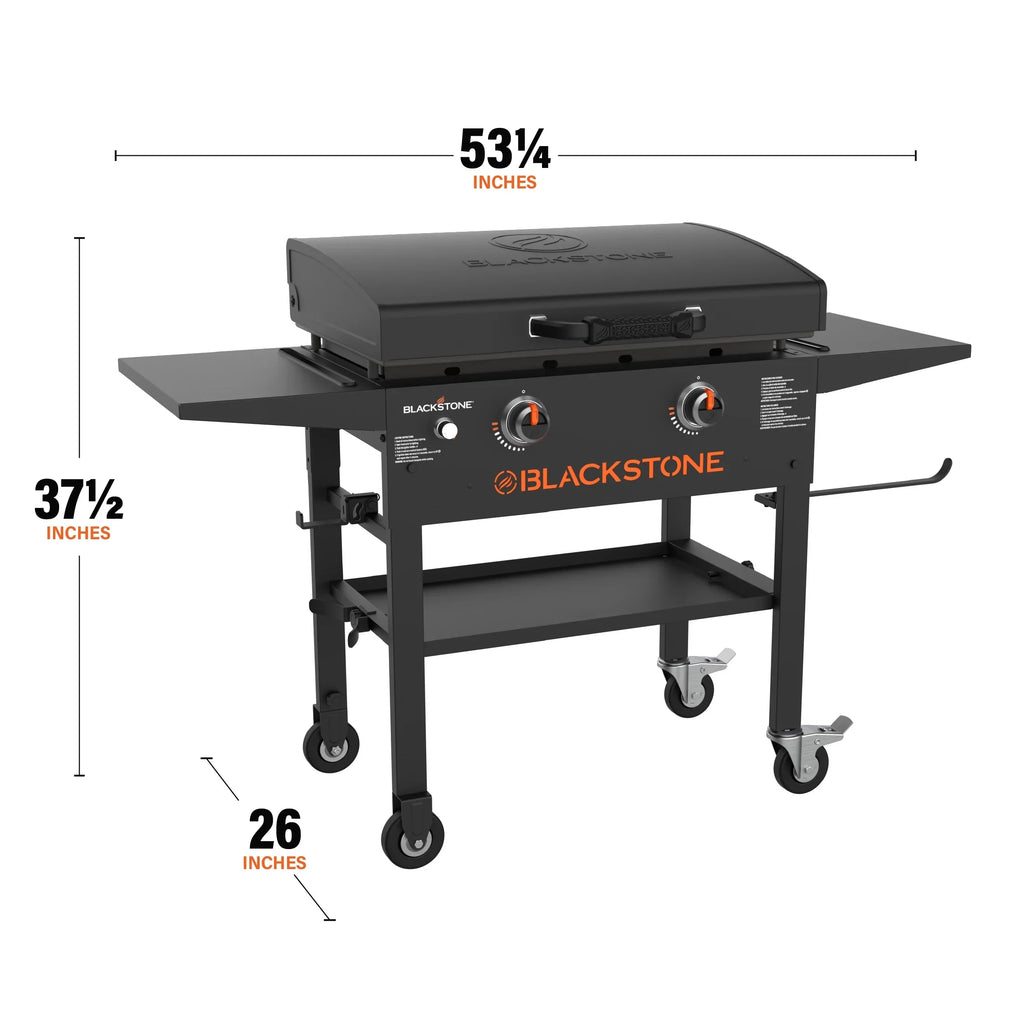 Blackstone 2-Burner 28" Propane Griddle with Hood and Omnivore Griddle Plate