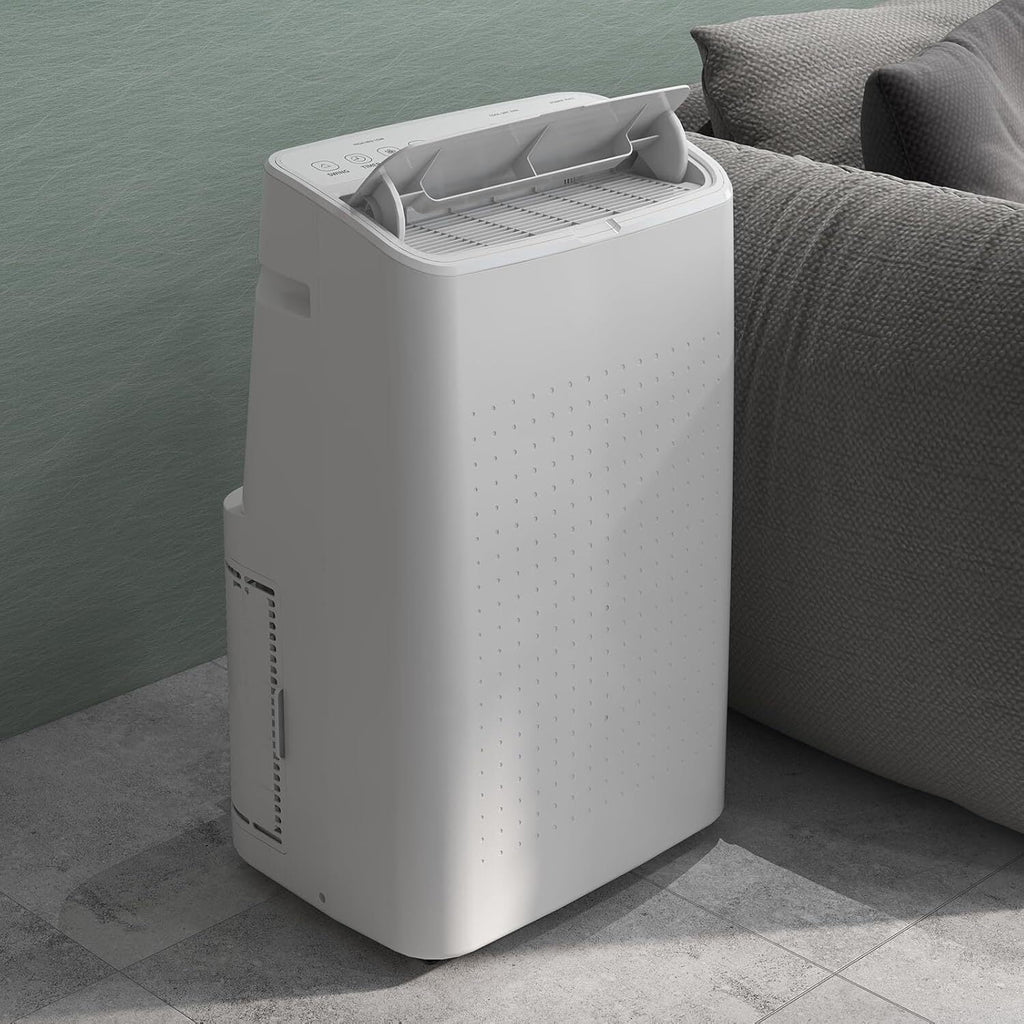 Garvee 14000 BTU Portable Air Conditioner with Remote & Window Kit, Cools Rooms up to 750 Sq.ft, White/Black