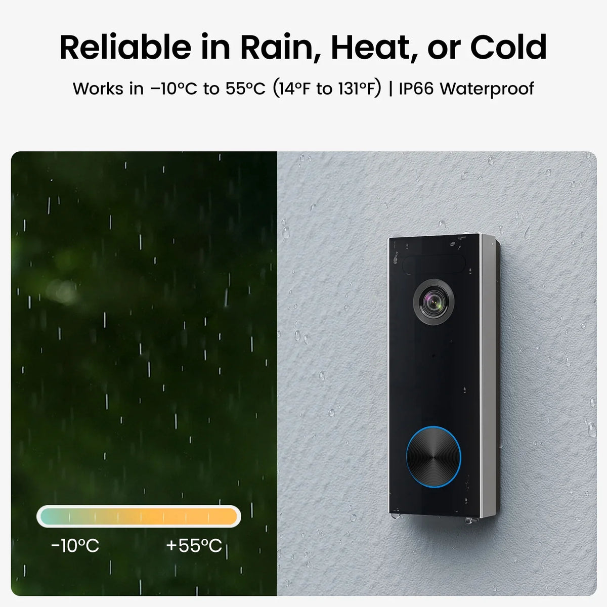 AOSU 2K Wireless Doorbell Camera with Chime, No Monthly Fee, 180-Day Battery Life, Wi-Fi Video Doorbell with PIR Motion Detection, IR Night Vision, 2-Way Audio, Work with Alexa & Google Assistant