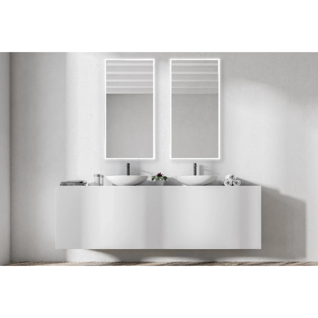 Modern Mirrors Astral Lighted Bathroom Vanity Mirror, Wall Mirror with Dimmable Daylight LED Lighting