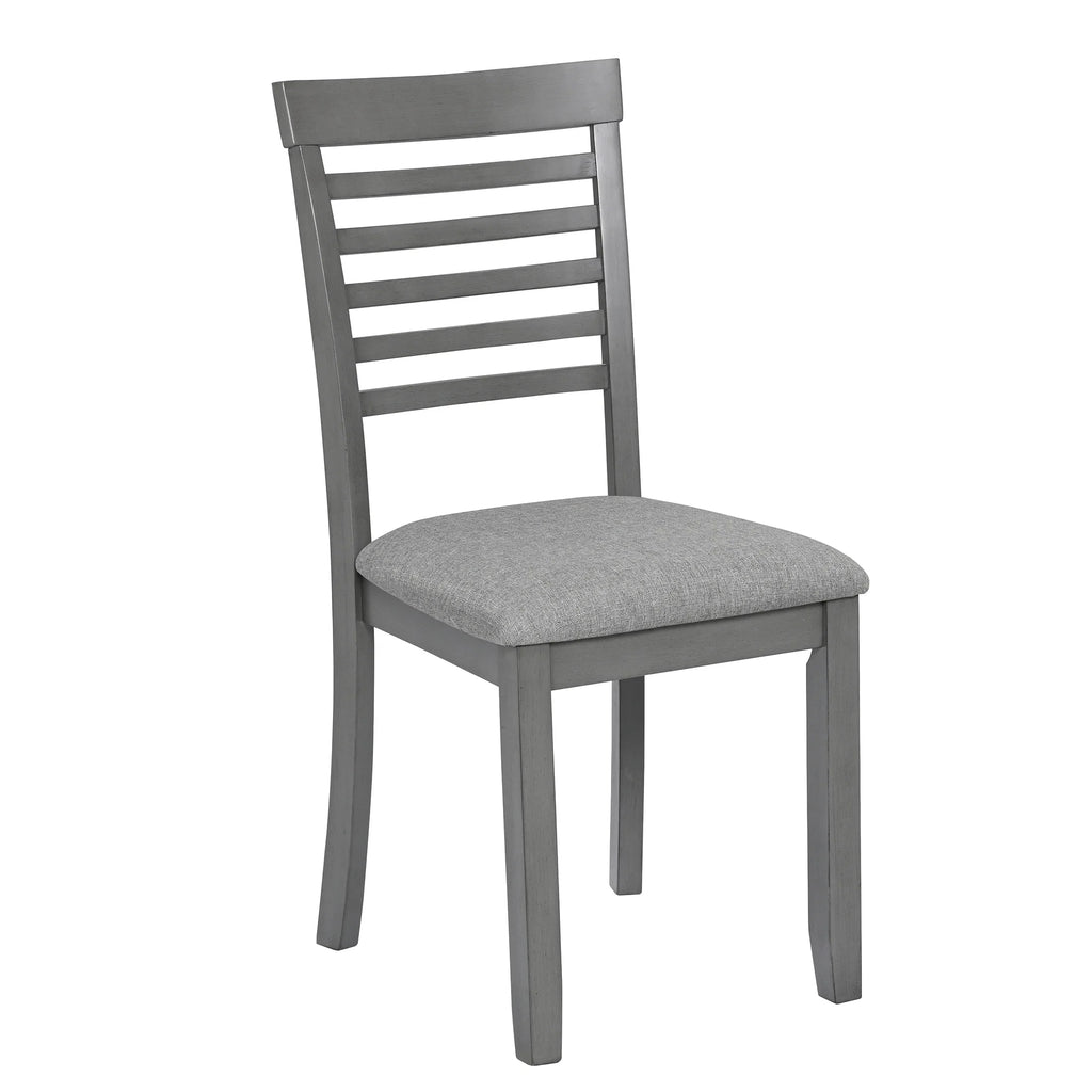 Sesslife 5 Piece Dining Set with One Rectangle Table and 4 Upholstered Chairs for 4 Persons, Dining Room Table Set for Small Place(Table+4 Chairs)