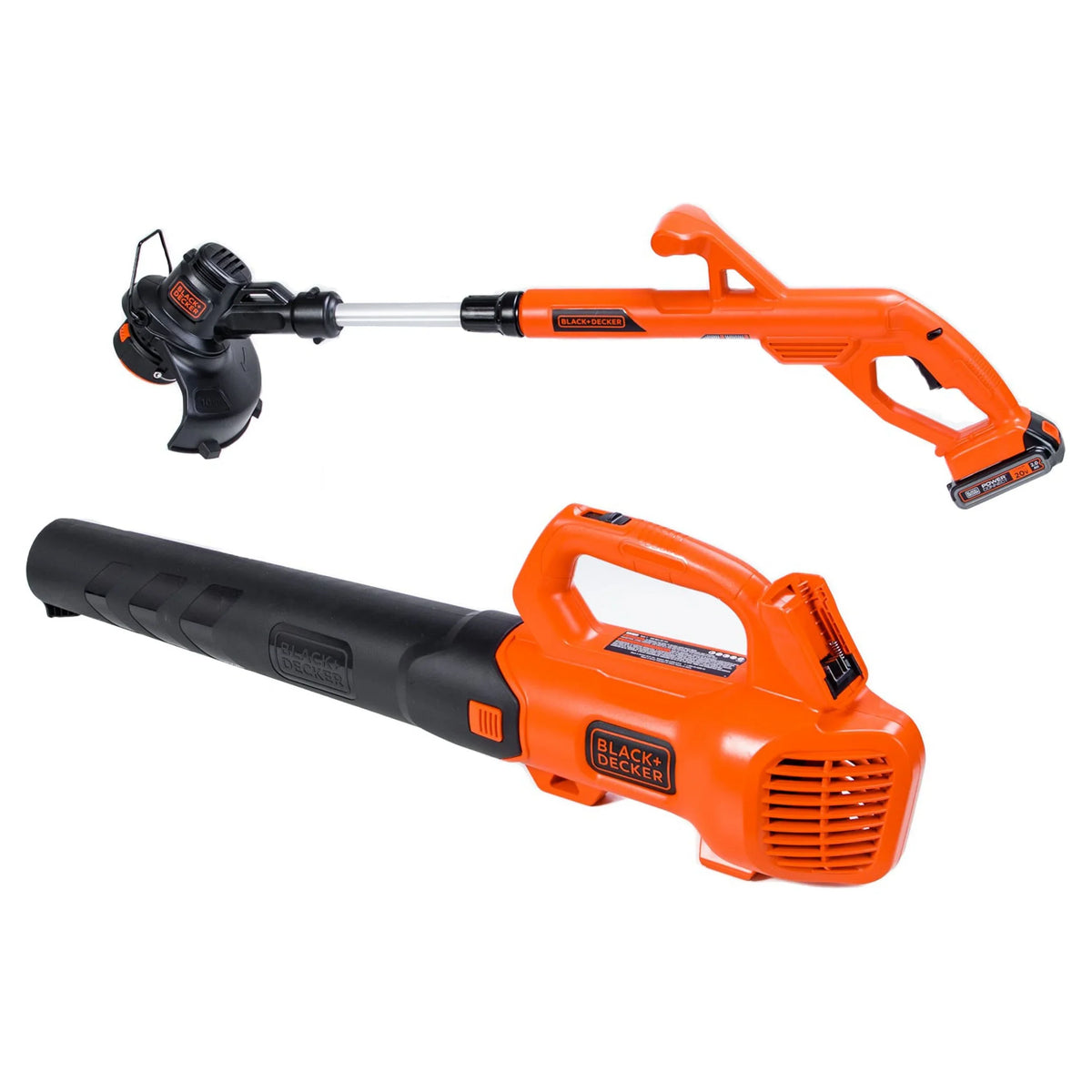 BLACK+DECKER 20V MAX* Leaf Blower and String Trimmer Combo Kit, (BCK279D2)