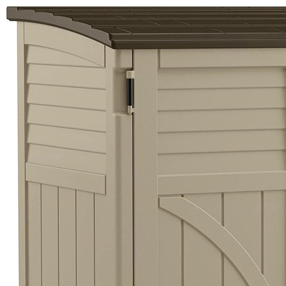 Suncast 34 cu. ft. All-Weather Resin Horizontal Outdoor Storage Shed, Taupe