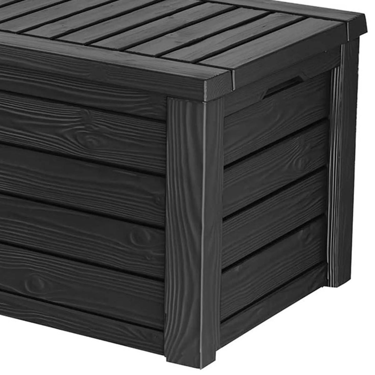 Keter Westwood Outdoor 150 Gallon Deck Storage Box for Tools, Grey (2 Pack)